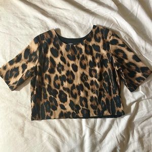 Leopard Print Crop Top